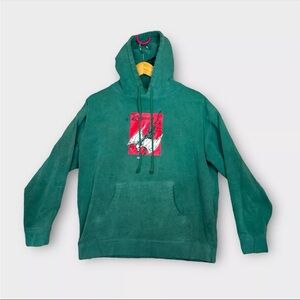 Welcome Unholy Diver Pullover Hoodie Green Men Size Large Skate Y2K  Metal